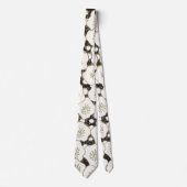 Cravate Jardin floral à fleurs blanches du Japon (Devant)