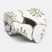 Cravate Jardin floral à fleurs blanches du Japon (Roulé)