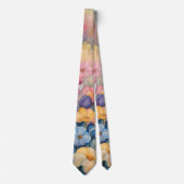 Cravate Jardin Floral Pastel (Devant)