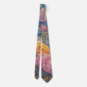 Cravate Jardin Floral Pastel (Dos)