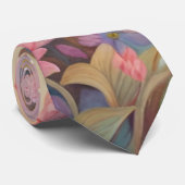 Cravate Jardin Floral Pastel (Roulé)