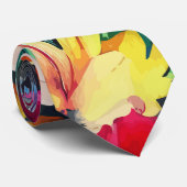 Cravate Jardin Floral rustique traditionnel (Roulé)