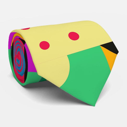 Cravate Jardin moderne Abstrait (Roulé)