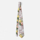 Cravate Jardin rose Botanique (Dos)