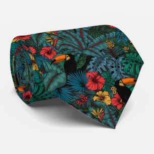 Cravate Jardin toucan