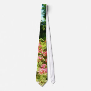 Cravate Jardin tropical au bord du lac