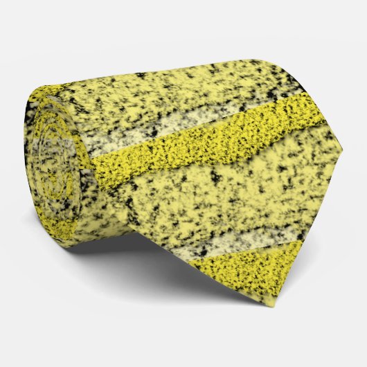 Cravate jaune Abstrait (Roulé)