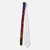 Cravate Jaune arc-en-ciel rouge violet faux parties scinti (Dos)
