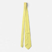 Cravate Jaune avec pois blancs (Dos)