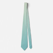 Cravate Jaune clair et bleu clair Vert Aqua Gradient (Devant)