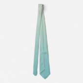 Cravate Jaune clair et bleu clair Vert Aqua Gradient (Dos)