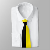 Cravate Jaune Clair & Noir Couleur Partagée (Attaché)