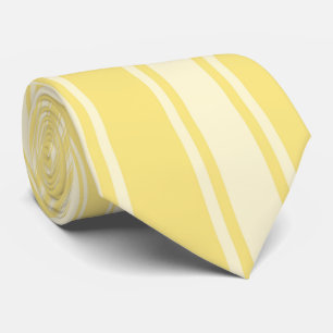 Cravate Jaune (Crayola) Rayure de couleur motif funky