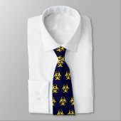 Cravate jaune de symbole de Biohazard (Attaché)