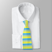 Cravate Jaune et bleu deux tons (Attaché)