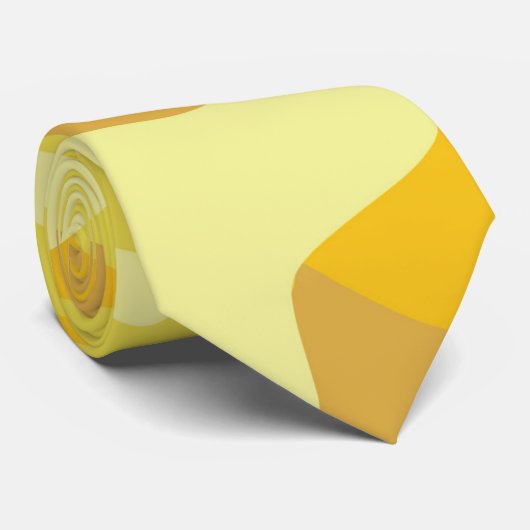 Cravate Jaune et conception de Camo d'or (Roulé)