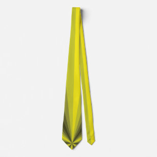 Cravate jaune illusion optique pour homme