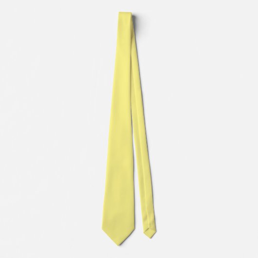 Cravate Jaune-jaune, couleur unie, (Devant)
