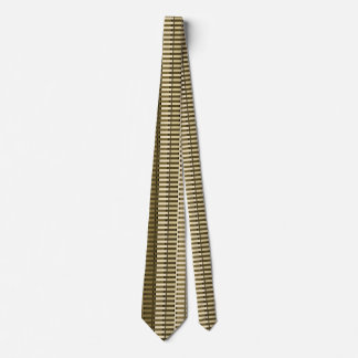 Cravate Jaune Marron Or Moderne Abstrait Style Motif