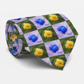 Cravate jaune ou bleu (Roulé)