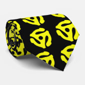 Cravate jaune record simple de motif de l'insertion 45 sur (Roulé)