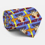 Cravate Jazz Fest Cubisme visage (Roulé)