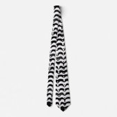 Cravate Jazzy Black & White Meling Zebra Stripes (Dos)