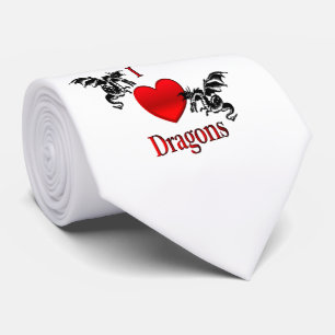 Cravate Je Coeur Dragons