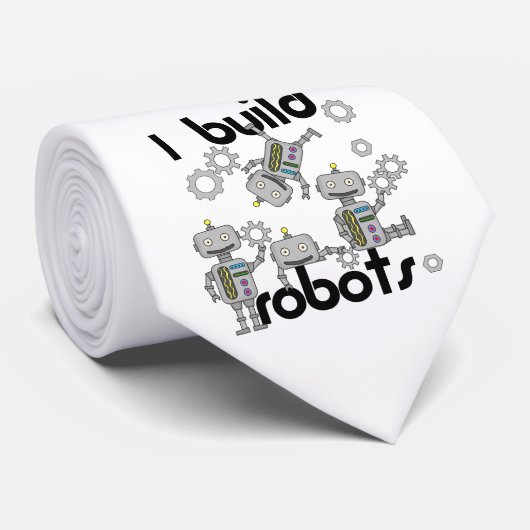 Cravate Je construis des robots (Roulé)