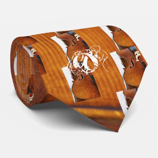Cravate Je joue le violoncelle (Roulé)