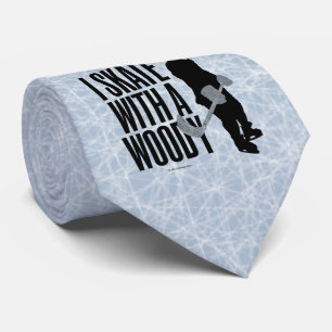Cravate Je patine avec un Woody (l'hockey)