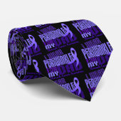 Cravate Je porte le bigorneau pour mon cancer de l'estomac (Roulé)