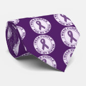 Cravate Je porte le pourpre pour ma soeur (Roulé)