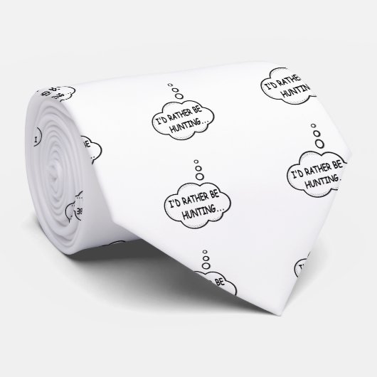 Cravate Je préfère chasser (Roulé)