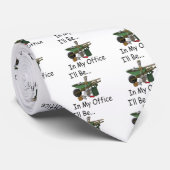 Cravate Je serai dans mon bureau [le jardin] (Roulé)