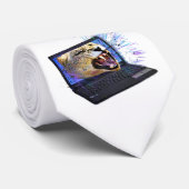 Cravate Je suis prêt pour la technologie (Roulé)