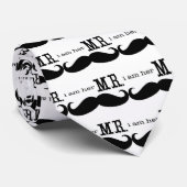 Cravate Je suis son Monsieur Moustache Cadeaux de Mariage (Roulé)