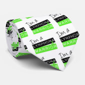 Cravate Je suis un guerrier de Lymphome (Roulé)