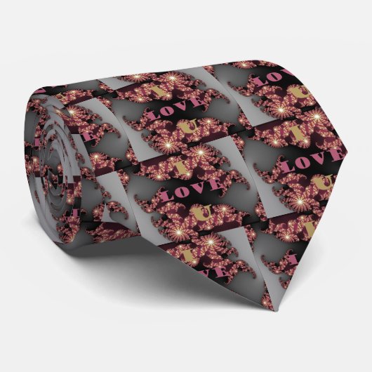 Cravate Je T'Aime Chérie (Roulé)