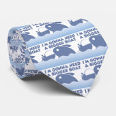 Cravate Je vais avoir besoin d'un plus grand bateau (Roulé)