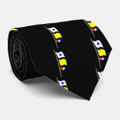 Cravate Je vais vous embarquer. Drapeaux de signal (Roulé)