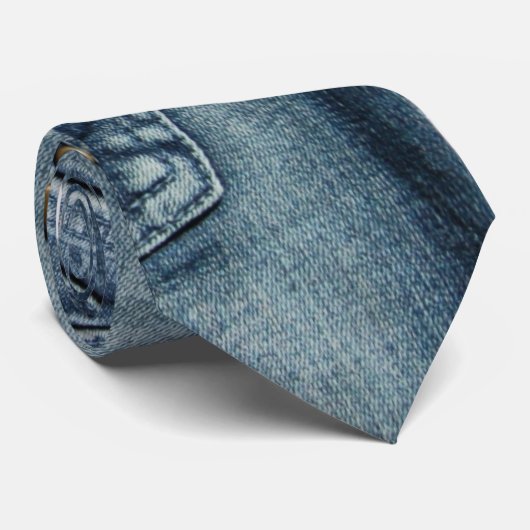 Cravate jeans (Roulé)