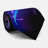 Cravate Jellyfish éclatante couleur (Roulé)