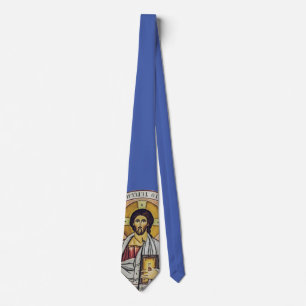 Cravate Jésus-Christ Pantocrator Art iconographique byzant