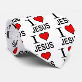 Cravate Jésus Don J'aime Jésus (Roulé)