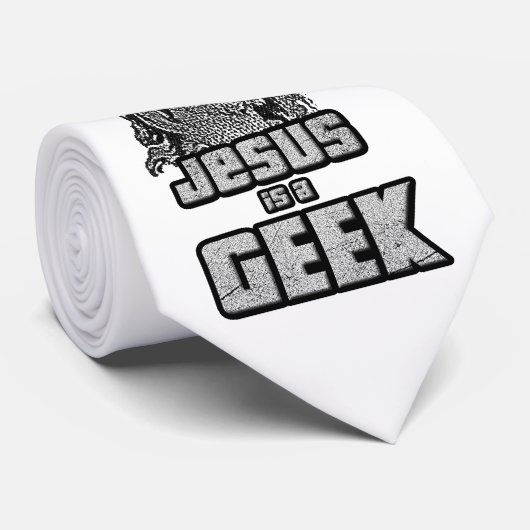 Cravate Jésus est un geek (Roulé)