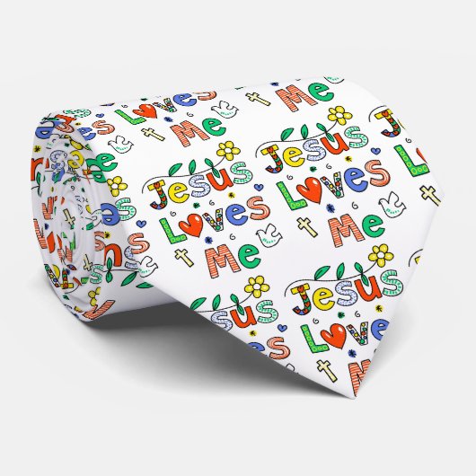 Cravate Jésus m'aime (Roulé)