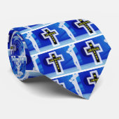 Cravate Jésus sauve la photo de crucifixion (Roulé)