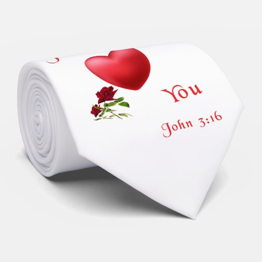 Cravate jésus t'aime (Roulé)