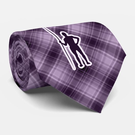 Cravate Jet de javelot pourpre (Roulé)